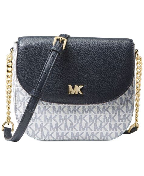 michael kors half dome signature small crossbody|Michael Kors saffiano crossbody bag.